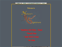Tablet Screenshot of natures-signature.com
